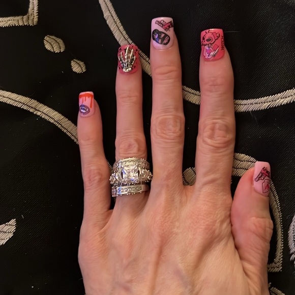 Jeulia Skeleton Sterling Silver Engagement Ring Size 3 - Picture 15 of 15